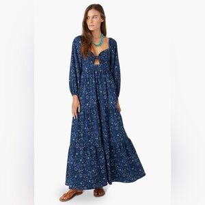 XIRENA Imogen Dress in Navy Bandana
